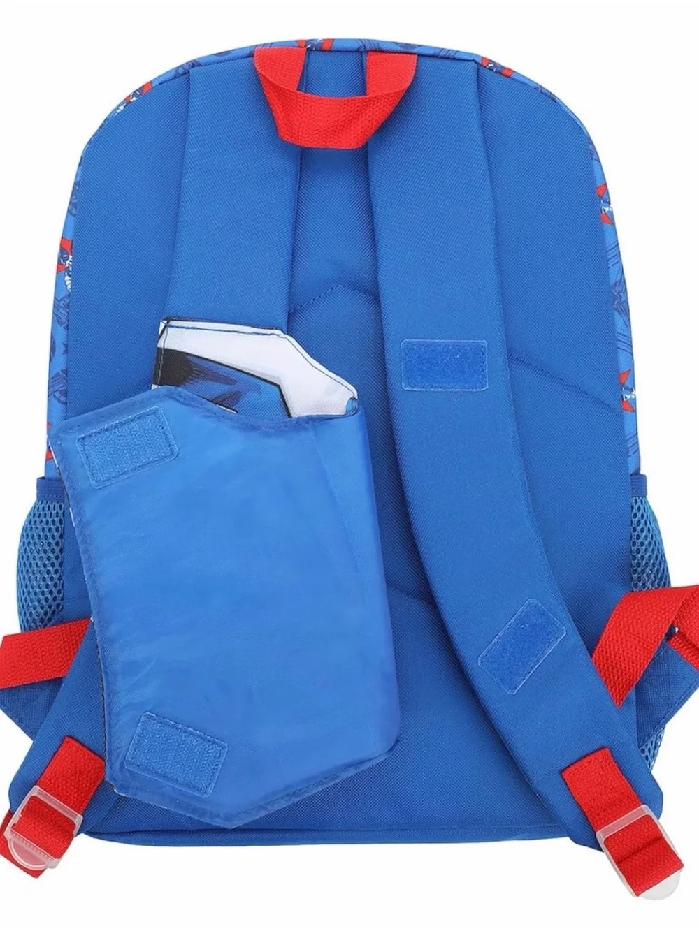 Marvel Captain America Kids Red & Blue Backpack with Shield Art
